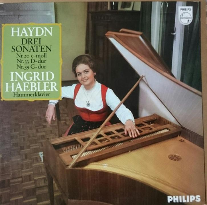 Joseph Haydn  Ingrid Haebler – Drei Sonaten, Cd's en Dvd's, Vinyl | Klassiek, Zo goed als nieuw, Classicisme, Kamermuziek, 12 inch