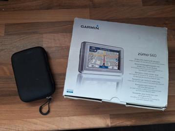 Garmin zūmo 660 met doos, opbergdoosje en montagemateriaal beschikbaar voor biedingen