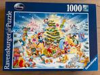 DISNEY KERST PUZZLE Ravensburger 1000 stukjes, Ophalen of Verzenden, Zo goed als nieuw