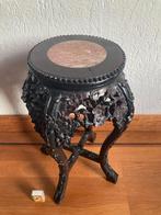 Antiek Chinese jardinière gesculpteerd hardhout tafeltje, Ophalen of Verzenden