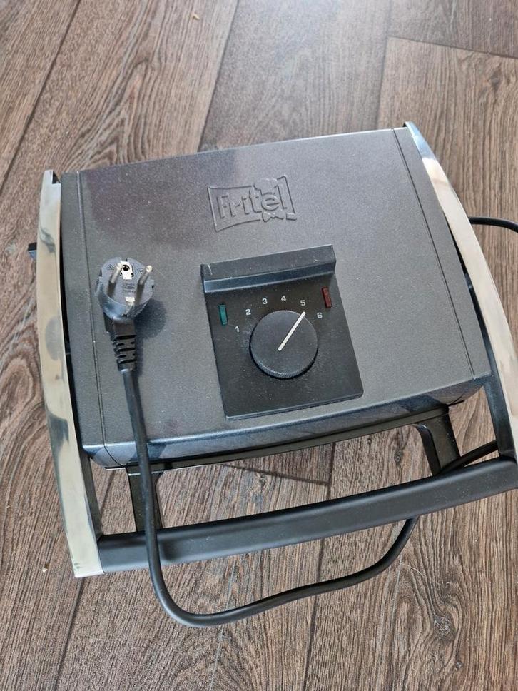 Fritel Panini/wafel/poffertjes, Witgoed en Apparatuur, Grillplaten, Gebruikt, Tafelgrill, Ophalen