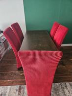 Stijlvolle eettafel met 6 prachtige stoelen, 50 tot 100 cm, Vijf personen of meer, 150 tot 200 cm, Rechthoekig