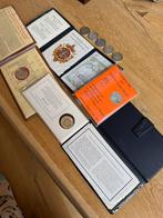 172 gram netto zilveren penningen 92,5% en 99,9% zilver, Postzegels en Munten, Munten | Nederland, Ophalen of Verzenden, Koningin Beatrix