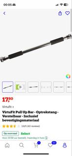 Optrekstang - VirtuFit Pull Up Bar, Ophalen, Zo goed als nieuw, Armen, Oprekstang