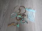 7 blauw bruine zilveren boho armbanden, Overige materialen, Blauw, Nieuw, Ophalen of Verzenden