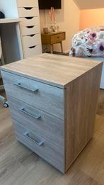 Nachtkastje licht eiken - 45x39x59 cm, Huis en Inrichting, Kasten | Ladekasten, Ophalen, Minder dan 50 cm, Eikenhout, Zo goed als nieuw