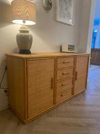 Vintage dressoir sideboard van bamboe rotan, Huis en Inrichting, Kasten | Dressoirs, Ophalen, Gebruikt, 25 tot 50 cm, 100 tot 150 cm