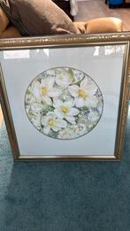 Margaret Adamson? Bloemen acquarel, Ophalen of Verzenden, Zo goed als nieuw, Hout, Minder dan 50 cm