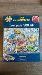 Jan van Haasteren puzzel - In de autospuiterij 500 stukjes, Ophalen of Verzenden, 500 t/m 1500 stukjes, Zo goed als nieuw, Legpuzzel