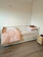 Ikea Hemnes bedbank met 3 lades, Ophalen of Verzenden, Zo goed als nieuw, Tweepersoons