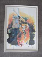 Carlos Blaaker (1961) - molen en uil, Ophalen of Verzenden