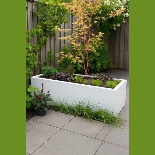 Plantenbakken, Tuin en Terras, Bloembakken en Plantenbakken, Nieuw, Metaal, Tuin, Minder dan 60 cm, Vierkant, Ophalen of Verzenden