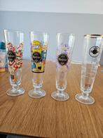 4 Warsteiner bierglazen. Limited edition, Ophalen of Verzenden, Zo goed als nieuw, Glas of Glazen, Overige merken