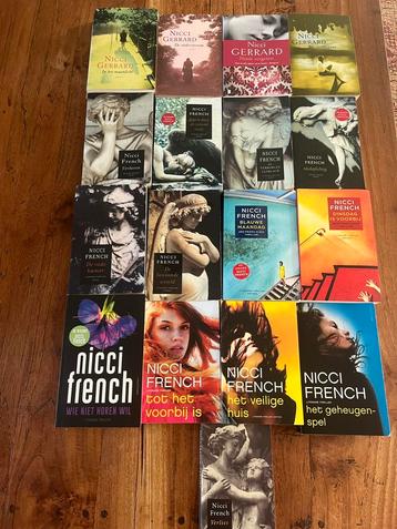 12 Nicci French/Gerard boeken 25 euro beschikbaar voor biedingen