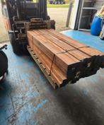 87 hardhouten palen 6x6 cm 150 cm (€6,32/stuk / €4,22/meter, Tuin en Terras, Palen, Balken en Planken, Ophalen, Palen, Nieuw, Hardhout