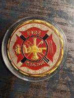 Brandweer coin,40x3mm - Nieuwstaat, Ophalen of Verzenden