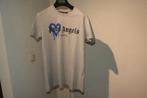 Palm Angels grijs shirt print opdruk op de voorkant mt M, Palm Angels, Grijs, Gedragen, Verzenden
