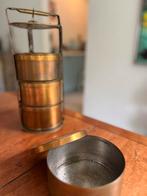 Indiase Koperen/Messing Tiffin - Etagère, Ophalen of Verzenden, Koper