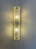 Large Textured Ice Glass Wall Light – Mid-Century Brutalist, Huis en Inrichting, Lampen | Wandlampen, Ophalen, Z, Z, Z