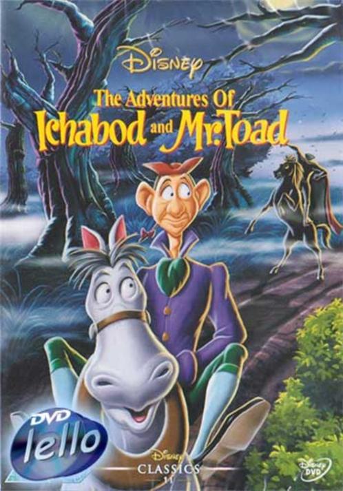 Disney's The Adventures of Ichabod and Mr. Toad (1949) KC UK, Cd's en Dvd's, Dvd's | Tekenfilms en Animatie, Nieuw in verpakking