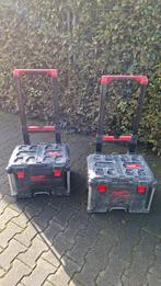 2x Milwaukee Packout Pack out koffers Trolleykoffer, Ophalen, ., Zo goed als nieuw, .