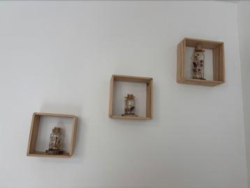 Set van 3 Wandplanken Groot, Middel & Klein  Muurdecoratie beschikbaar voor biedingen