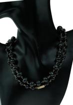 Granaten antieke ketting 14k gouden slot en zilverdraad, Sieraden, Tassen en Uiterlijk, Antieke sieraden, Verzenden, Goud, Ketting