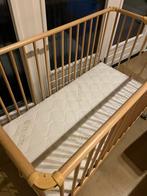 Inklapbaar Beuken Baby Ledikant Aerosleep Matras en Acces., Ophalen, Zo goed als nieuw, Ledikant