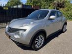 Nissan Juke 1.6 Acenta Clima/Cruise/LMV/Trekhaak (bj 2014), Auto's, Voorwielaandrijving, Euro 5, Stof, Zwart