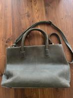 Burkely dames handtas leer, Ophalen of Verzenden, Zo goed als nieuw, Groen, Handtas