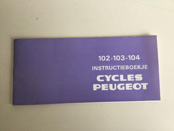 Instructieboekje Peugeot Cycles 102-103-104