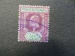 A06084: Straits Settlements EVII 25 c MCA, Postzegels en Munten, Postzegels | Azië, Ophalen of Verzenden, Oost-Azië