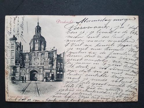 Ansichtkaart Dordrecht Groot Hoofd Poort 1897 !!!, Verzamelen, Ansichtkaarten | Nederland, Gelopen, Zuid-Holland, Voor 1920, Ophalen of Verzenden