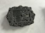 Vintage Batik Stempel met Figuren, Antiek en Kunst, Antiek | Gereedschap en Instrumenten, Ophalen of Verzenden