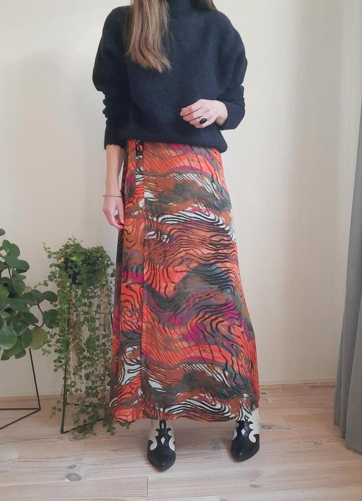 Nieuw wikkelrok 34/36 Fabienne Chapot lange rok, Kleding | Dames, Rokken, Nieuw, Maat 34 (XS) of kleiner, Oranje, Onder de knie