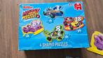Mickey Roadster Racers Puzzel - 4 Stuks 16 14 20 18, Ophalen of Verzenden, 10 tot 50 stukjes, Zo goed als nieuw, 2 tot 4 jaar