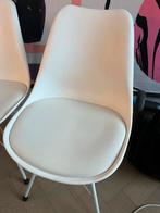 6x Witte Design Stoelen van Eijerkamp., Huis en Inrichting, Stoelen, Ophalen, Kunststof, Wit, Zo goed als nieuw