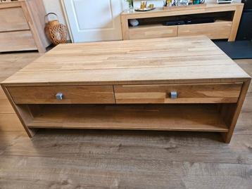 Eikenhout salontafel Jan des Bouvrie design beschikbaar voor biedingen