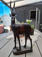 Houtsnijwerk antilope met jong ~ Handgesneden ~ puntgaaf!, Ophalen of Verzenden