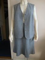 152... zgan rok met gilet maat 48, Ophalen of Verzenden, Zo goed als nieuw, Grijs, Rok