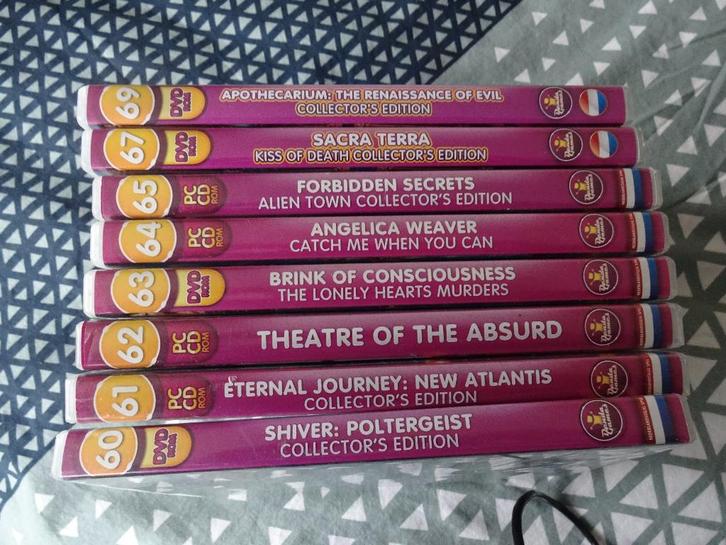 Denda Games collection. 4 dvd rom en 4 pc -cd rom., Spelcomputers en Games, Games | Pc, Gebruikt, Puzzel en Educatief, 1 speler