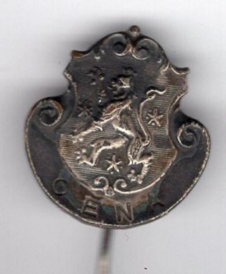 O E N A zilverkleurig leeuw wapen speldje ( U_070 ), Verzamelen, Speldjes, Pins en Buttons, Nieuw, Speldje of Pin, Stad of Land