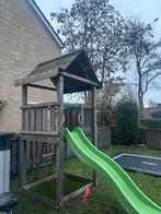 Speelhuisje met zandbad, Kinderen en Baby's, Speelgoed | Buiten | Speelhuisjes, Ophalen, Gebruikt, Hout