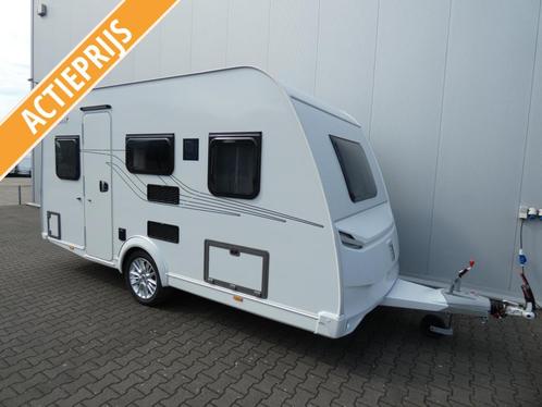 Tabbert Senara 400 QD actie prijs, Caravans en Kamperen, Caravans, Bedrijf, tot en met 3, 1000 - 1250 kg, Treinzit, Tabbert, Dwarsbed