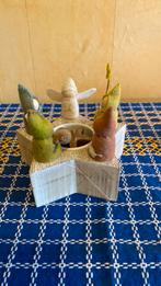 Advent kabouters, Engel en en licht voor op de seizoentafel, Hobby en Vrije tijd, Vilt, Verzenden, Nieuw, Figuurtje(s), Wolvilt