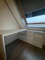 Hoekbureau met lade, kastje en opbergbakken, Huis en Inrichting, Bureaus, Ophalen, Gebruikt, Bureau