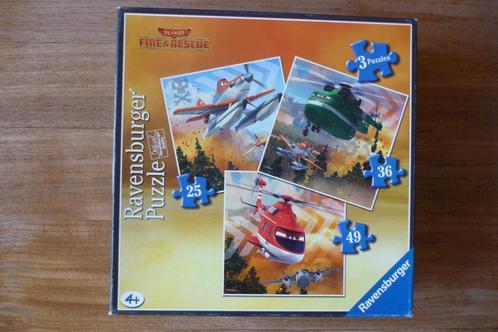 Ravensburger Disney Planes Fire & Rescue 25-36-49 st., Kinderen en Baby's, Speelgoed | Kinderpuzzels, Zo goed als nieuw, 4 tot 6 jaar