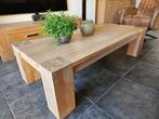 Salon tafel massief eiken, Ophalen, Gebruikt, Eikenhout, 50 tot 100 cm