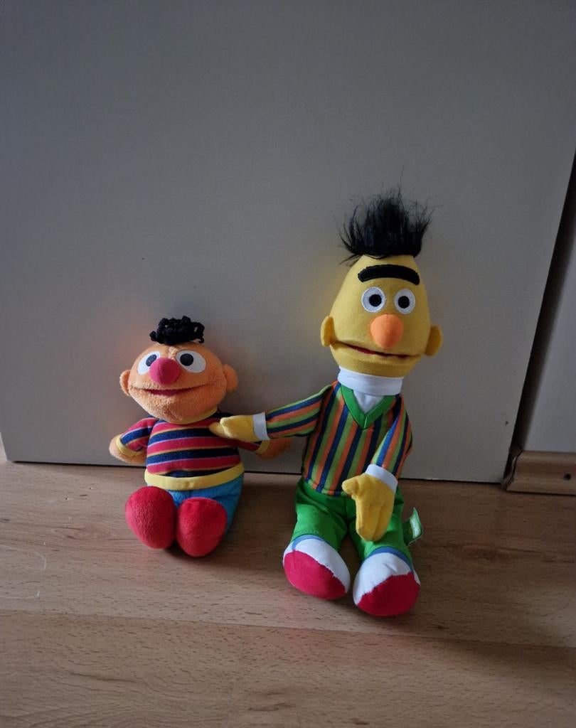 Knuffel plush Sesamstraat ernie pluche bert, Ophalen of Verzenden, Zo goed als nieuw, Overige typen