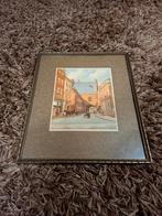 Antieke Prent Stadsgezicht Den Haag Gevangenpoort, Ophalen of Verzenden